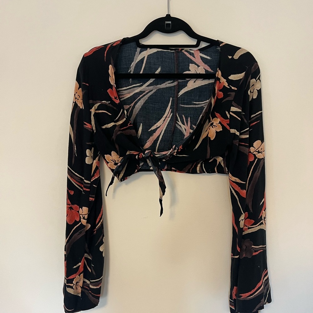 Vintage bohemian tie top